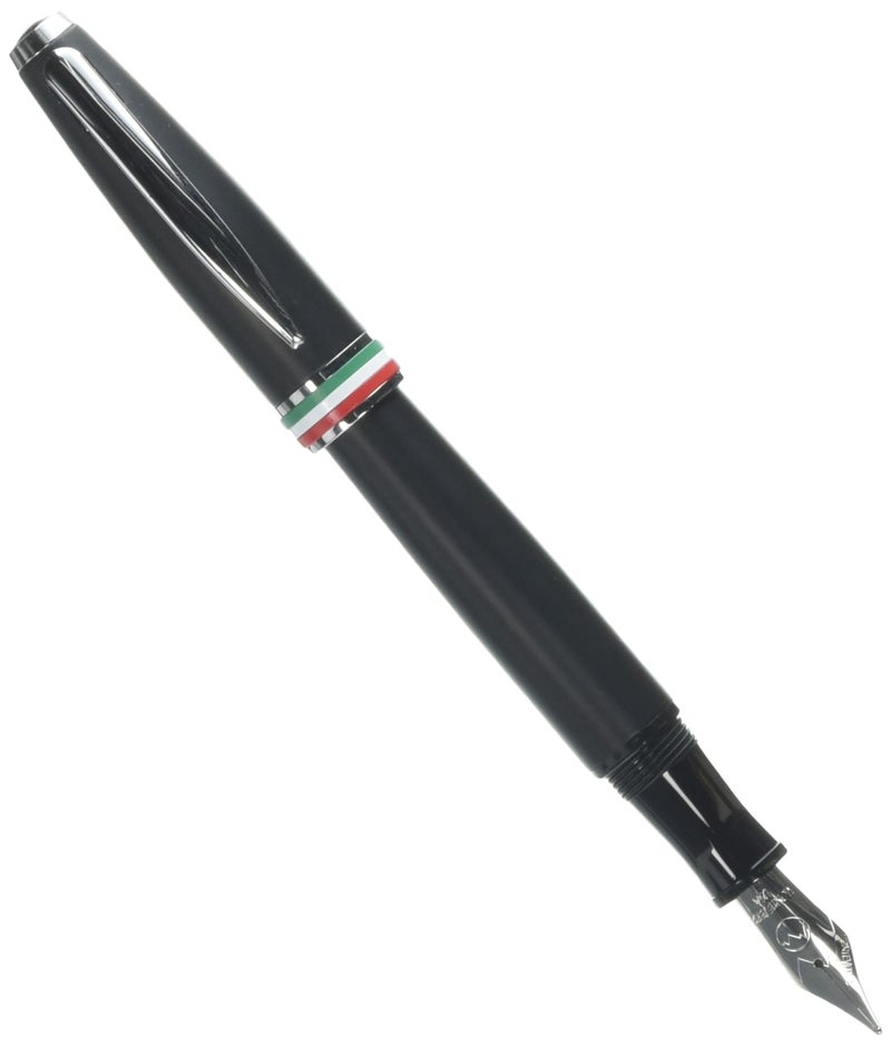 Monteverde USA Aldo Domani Italia Fountain Pen Matte Black - Broad Nib - Luxury Writing Pen - Italian Design - JoWo Stainless Steel Nib - Smooth Ink Flow - Refillable - Gift Box Included - Image 5