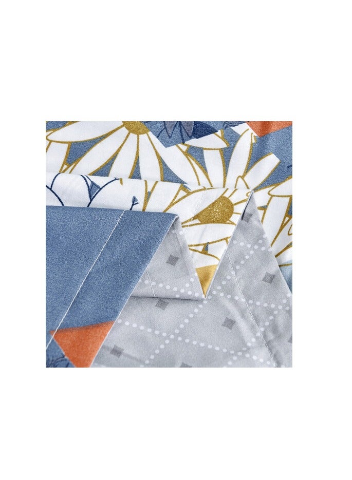 PROMASS 6-Piece King Size Duvet Cover Set, 1 Duvet Cover + 1 Fitted Sheet + 4 Pillow Cases, Microfibre, Muesli - Image 4