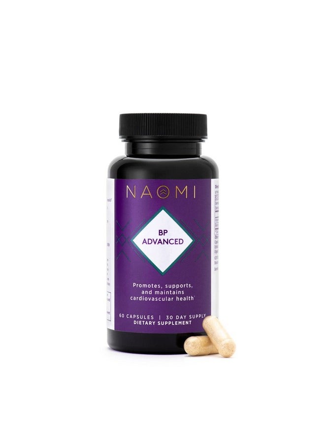 Naomi Bp Advanced Supports Cardiovascular Health Healthy Circulation Olive Leaf Extract 1000Mg Vitamin K2 180Mcg 30Day Supply  - Image 1