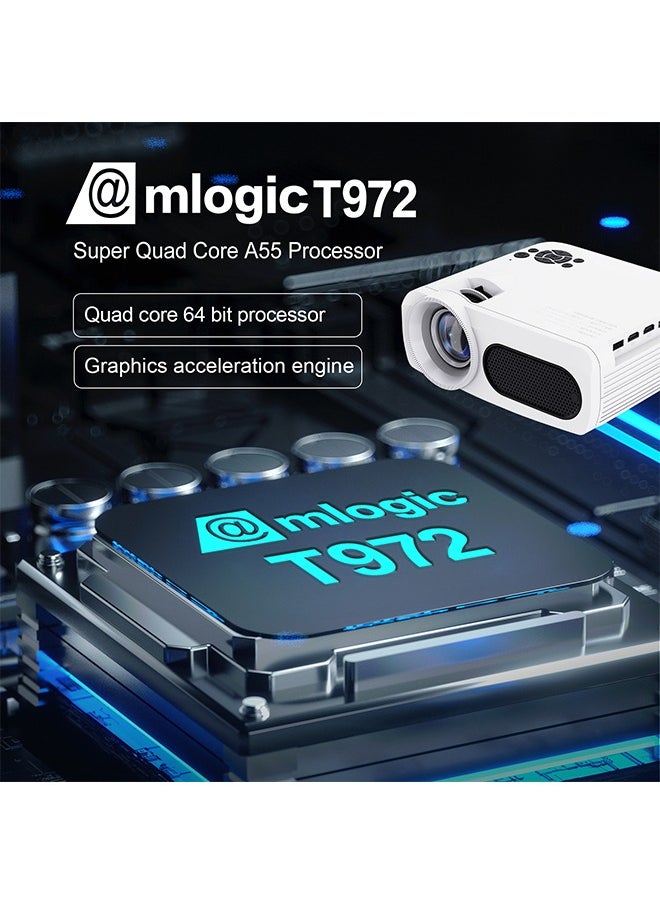 Mi VAZA - Portable Projector - Support 8K Video - Support 200 Inches - Native 1080P Full HD - Home Theater - 300 ANSI Lumens - Compatible with TV/Pad/Laptop/iPhone/Android/PS4/HDMI/USB/TV BOX/PS5/Laptop/Game Console - Image 1