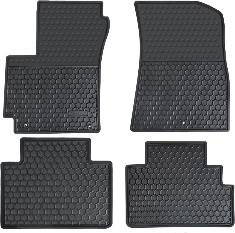 Megiteller Custom Fit Car Floor Mats for Kia Soul (2014-2024) - Heavy Duty Rubber, Odorless, Washable, All Weather - Image 1