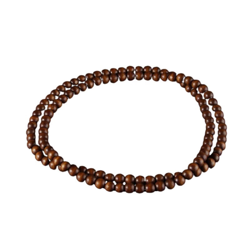 Kicomvi Natural Wood Bead Necklace 8MM Wooden Beaded Chunky Strand Necklaces Handmade Africa Wooden Chain for Women Men Jewelrybrown2 - Image 3