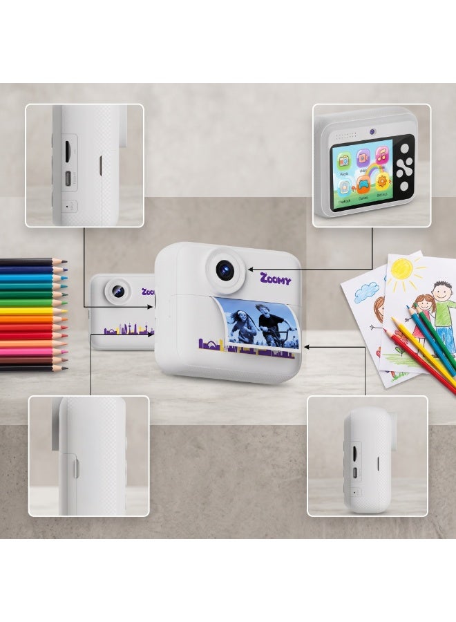 Tecar TKC-20 Tecar Zoomi Creative Kids Camera - Photography, Instant Printing and Coloring - Image 2
