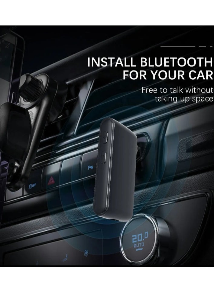 "Earldom ET-BR02 Bluetooth 5.3 Adapter – Hands-Free Call 3.5mm AUX Car Audio Stereo Receiver for Speakers & More"