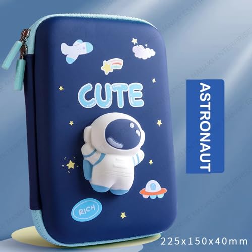 Rahasya Enterprise Cartoon Theme Pencil Case - 3D EVA Pencil Case Pouch, Multipurpose Zipper Pencil Case for Kids, Pen and Pencil Bag for School Kids, Girls, Stationery Storage Box (Cute Big) - Image 2