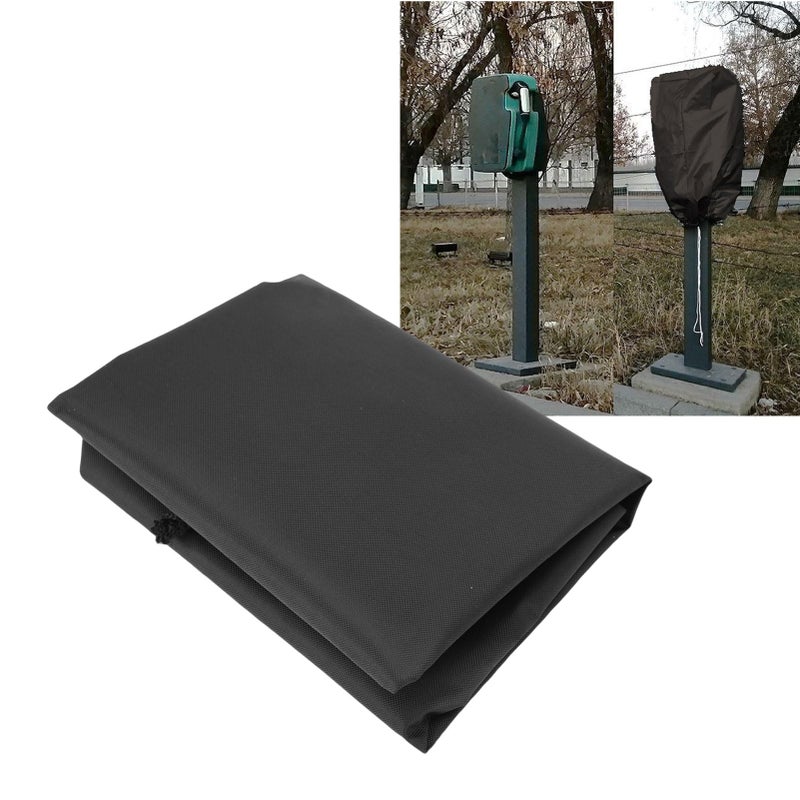 Grey EV Charging Station Cover Oxford Fabric Weatherproof Dust Rain Snow Sun Protection - Image 5