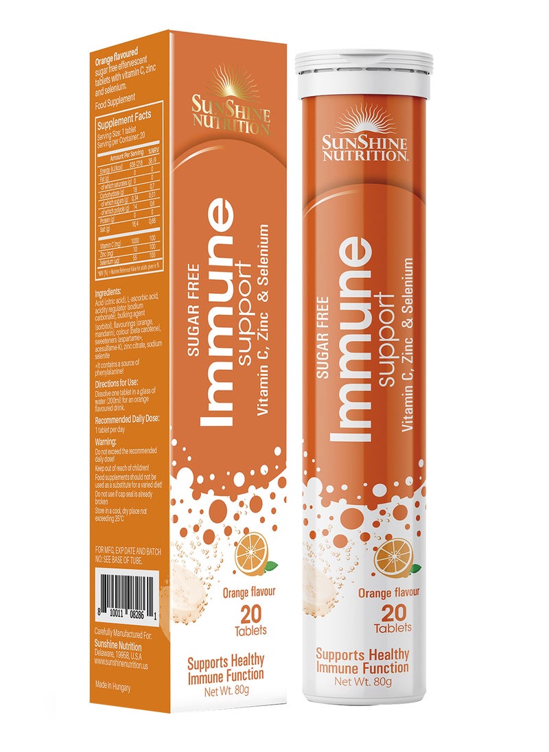 SUNSHINE NUTRITION - Nutrition Immune Support Efferv Orange Tabs, 20S - Image 1