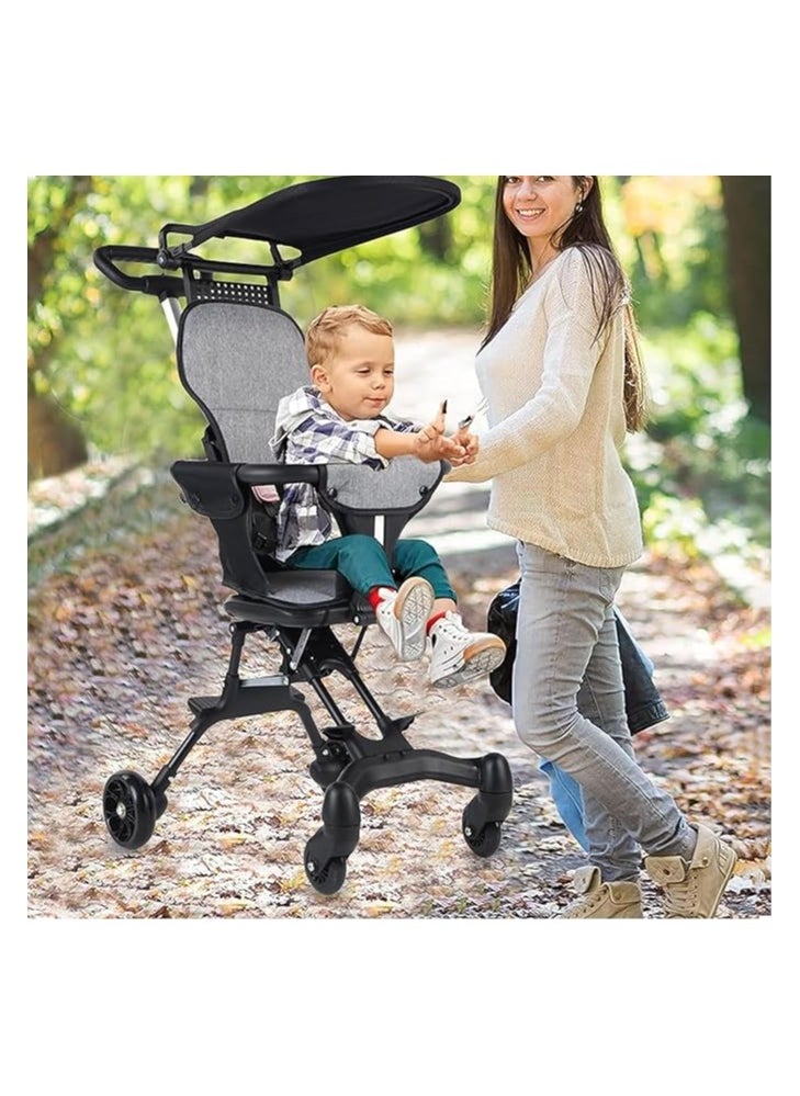 Generic Baby Stroller Kids Stroller Baby Travel Stroller With Adjustable Handles And Backrest One-Hand Fold For Overhead Airplane Storage Shopping Walking Travel  - Image 5