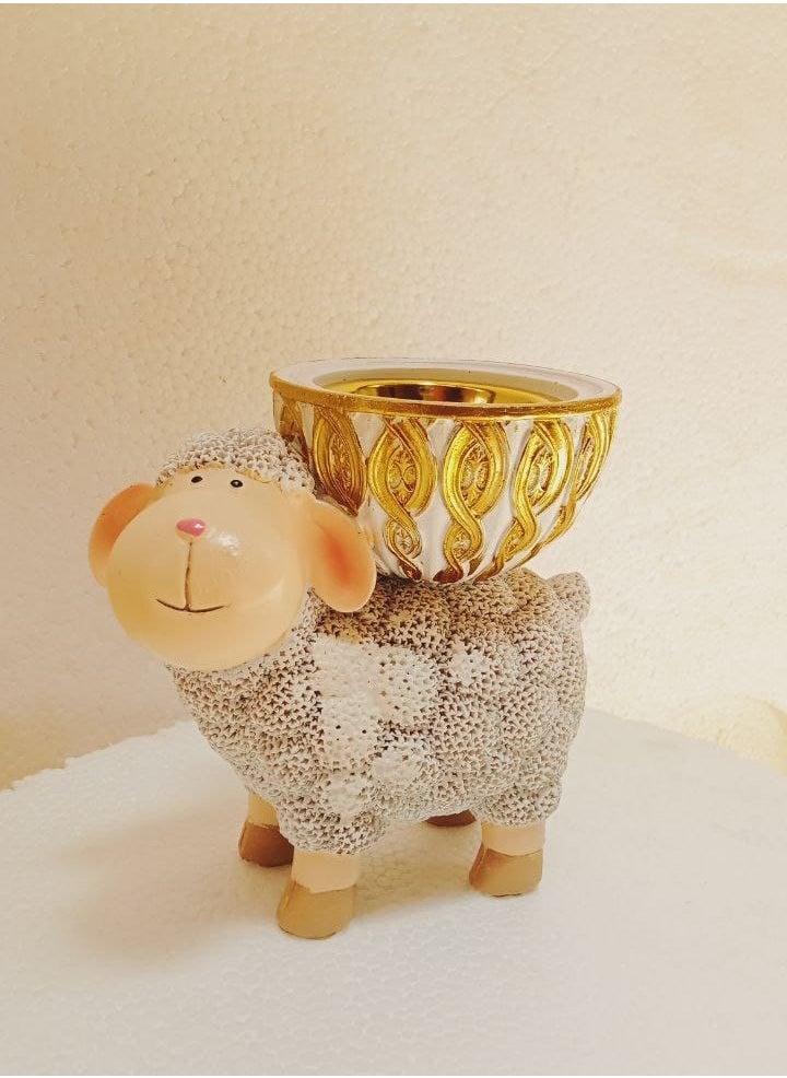 Incense burner in the shape of a sheep