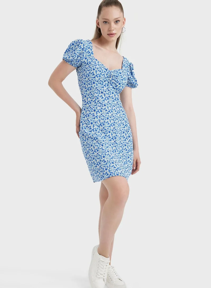 DeFacto Floral Print Dress