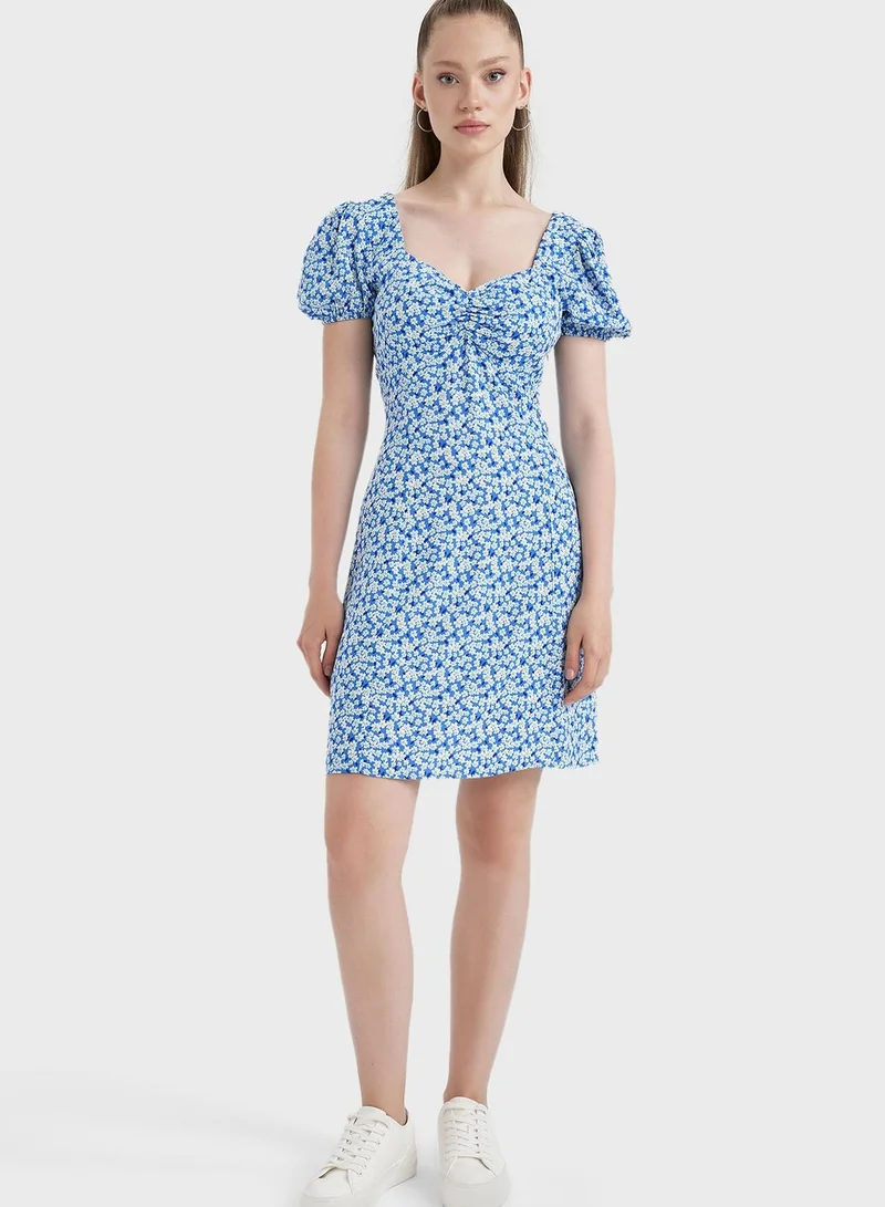 DeFacto Floral Print Dress