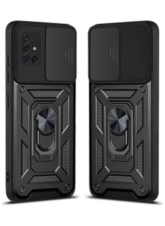 Generic samsung a51 Shield Full Protection Case With Metal Ring &Slide Camera Cover For samsung a51  - Image 2