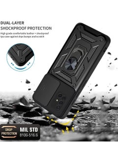 Generic samsung a51 Shield Full Protection Case With Metal Ring &Slide Camera Cover For samsung a51  - Image 4
