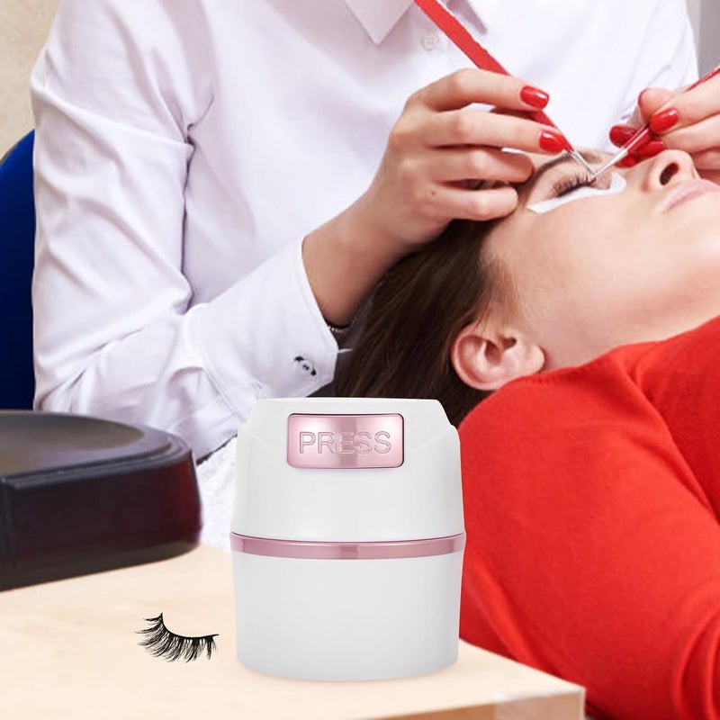 Eyelash Glue Storage Jar with Sealing Lid, White Powder Eyelash Extension Container for Dry Preservation, Refillable Lash Glue Canister for Professional and Home Use - Image 5