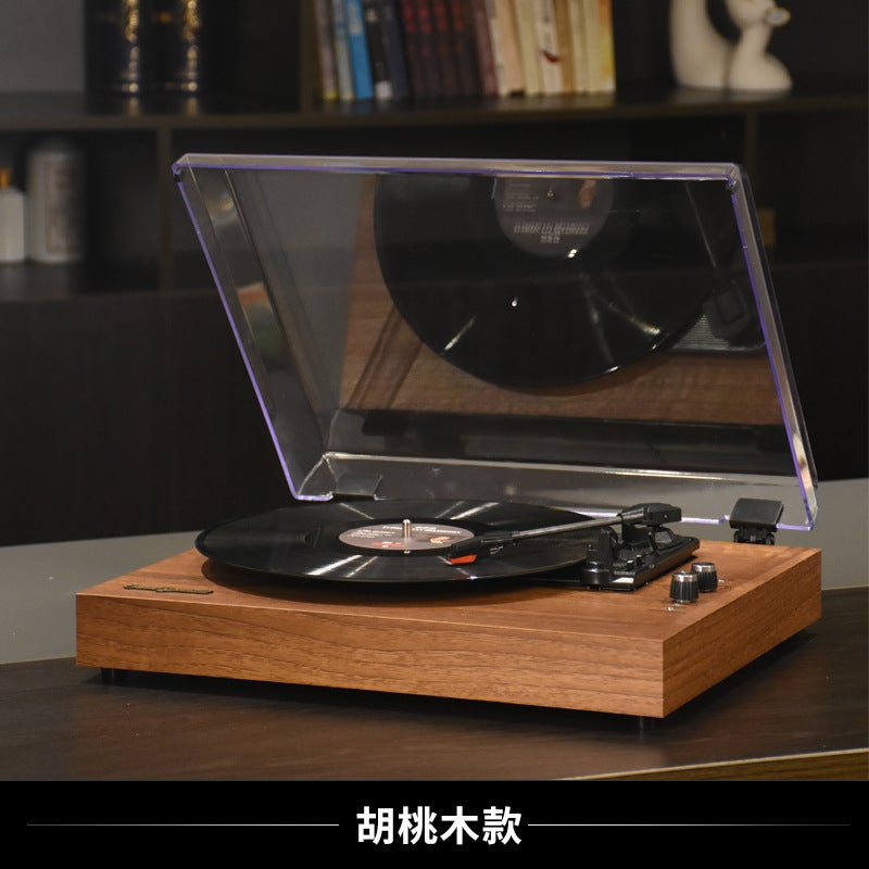 Vinyl Record Player European-Style Home Gramophone Built-In Speaker Speaker Retro Wooden Record Player Lp - Image 1