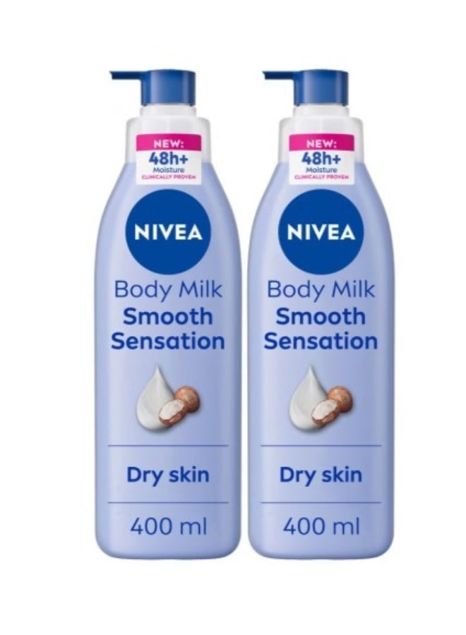 نيفيا لوشن نيفيا للجسم بزبدة الشيا 2 × 400 مل – ترطيب عميق للبشرة الجافة - Image 1