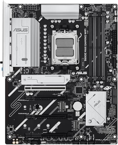 Micro Center مركز ميكرو AMD Ryzen 5 9600X معالج CPU مع حزمة ASUS B650E MAX للألعاب مع واي فاي AM5 ATX (DDR5, PCIe 5.0, 3X M.2, Wi-Fi 6E) - Image 3
