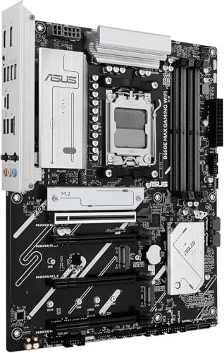 Micro Center مركز ميكرو AMD Ryzen 5 9600X معالج CPU مع حزمة ASUS B650E MAX للألعاب مع واي فاي AM5 ATX (DDR5, PCIe 5.0, 3X M.2, Wi-Fi 6E) - Image 4