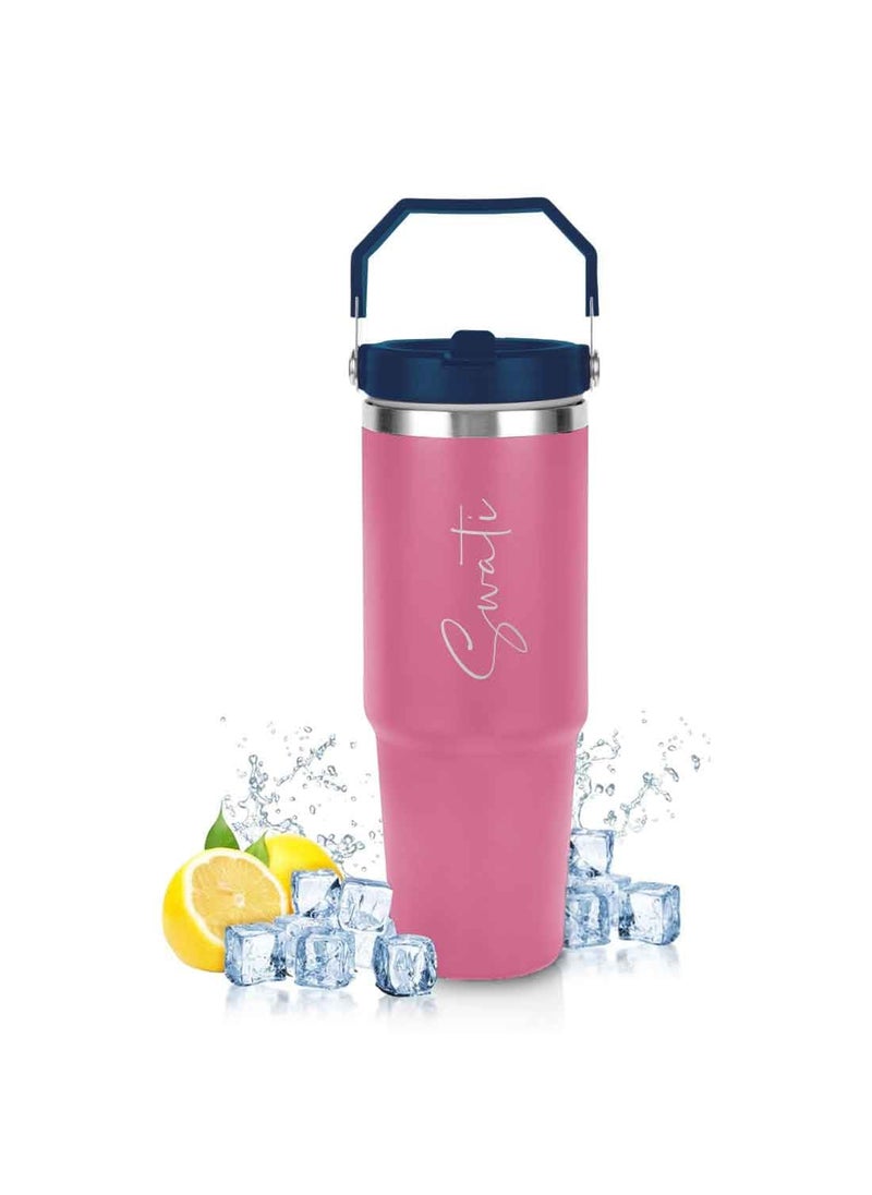 Nutcase Nutcase Custom Insulated Mug Handle and Lid Double Wall Vacuum Sipper Bottle 900ml  - Image 1