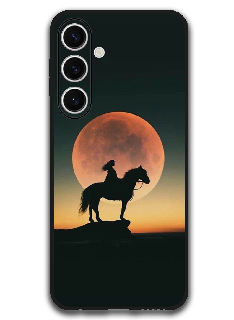 Theodor Protective Case Anti Scratch Shock Proof Bumper Cover For Samsung Galaxy S24 FE Majestic Horse Sunset - Image 1