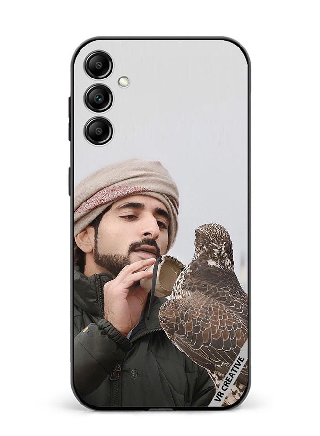 VR CREATIVE Protective Case Cover For Samsung Galaxy A14 5G/A14 Sheikh Hamdan Loving His Eagle Design Multicolour - Image 1