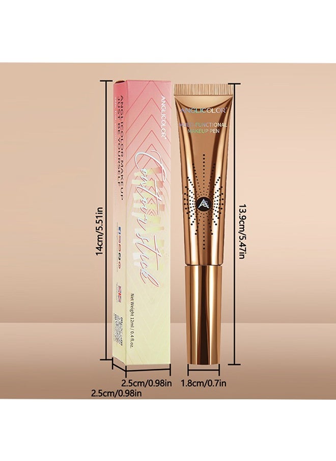 Anglicolor - Multi-Functional Makeup Pen,Liquid Highlighter Makeup Stick 3D Sparkling Effectcream Highlighter Lightweighteasy To Spreadhighlighter Makeup Long Lastingnatural Makeup Effect (#01 Spotlight)Multi-Functional Makeup Pen,Liquid Highlighter Makeup Stick 3D Sparkling Effectcream Highlighter Lightweighteasy To Spreadhighlighter Makeup Long Lastingnatural Makeup Effect (#01 Spotlight) - Image 1