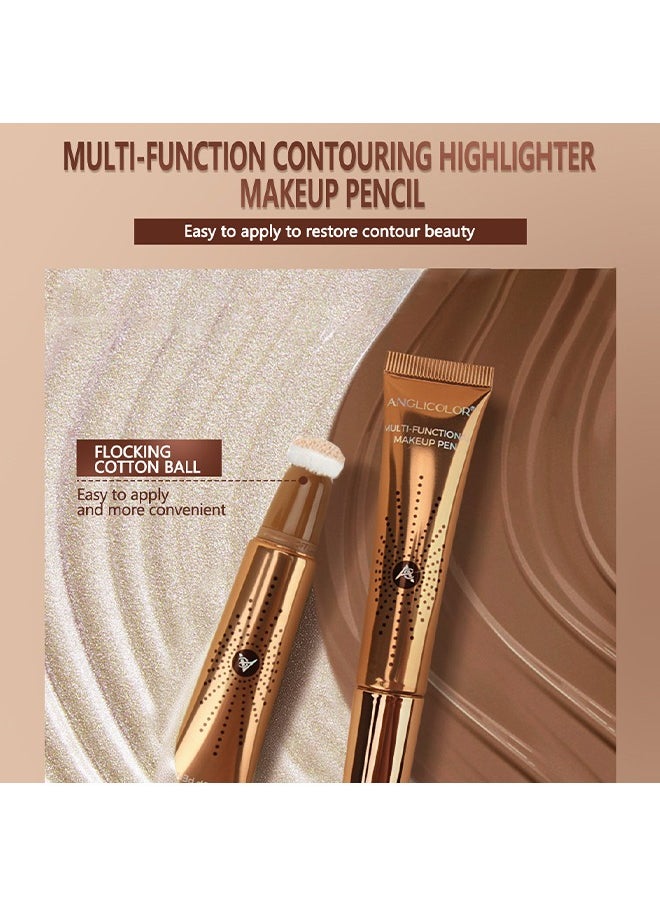 Anglicolor - Multi-Functional Makeup Pen,Liquid Highlighter Makeup Stick 3D Sparkling Effectcream Highlighter Lightweighteasy To Spreadhighlighter Makeup Long Lastingnatural Makeup Effect (#01 Spotlight)Multi-Functional Makeup Pen,Liquid Highlighter Makeup Stick 3D Sparkling Effectcream Highlighter Lightweighteasy To Spreadhighlighter Makeup Long Lastingnatural Makeup Effect (#01 Spotlight) - Image 1