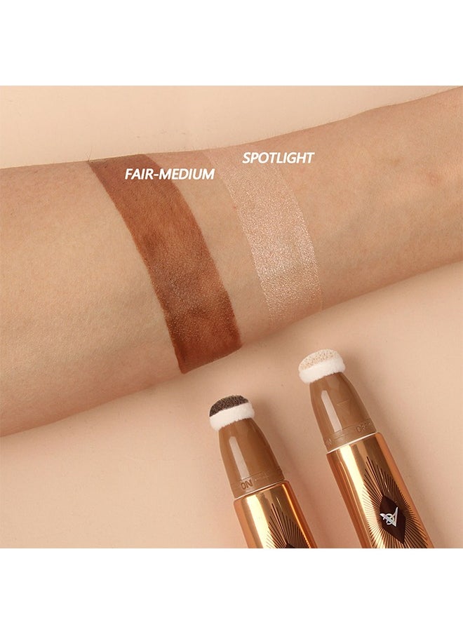 Anglicolor - Multi-Functional Makeup Pen,Liquid Highlighter Makeup Stick 3D Sparkling Effectcream Highlighter Lightweighteasy To Spreadhighlighter Makeup Long Lastingnatural Makeup Effect (#01 Spotlight)Multi-Functional Makeup Pen,Liquid Highlighter Makeup Stick 3D Sparkling Effectcream Highlighter Lightweighteasy To Spreadhighlighter Makeup Long Lastingnatural Makeup Effect (#01 Spotlight) - Image 1
