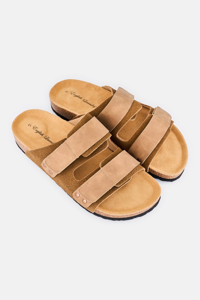 English Laundry Men Slip On Sandal, Brown - Image 2
