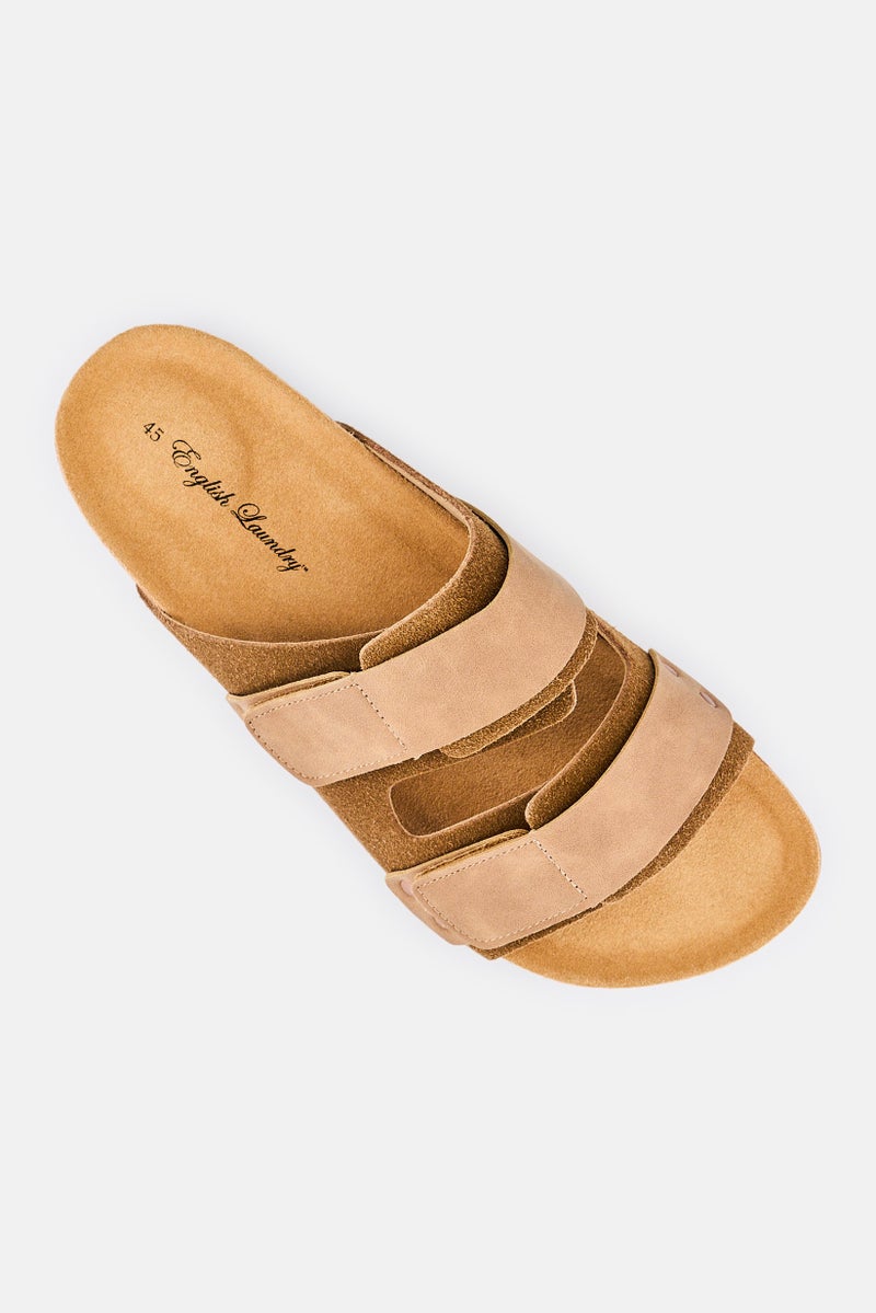 English Laundry Men Slip On Sandal, Brown - Image 4