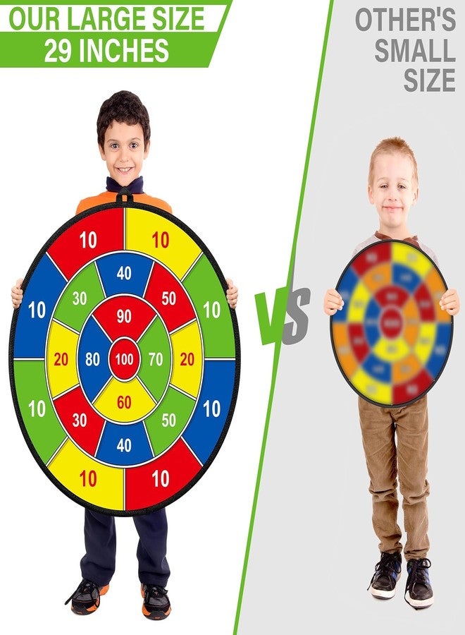 ABTRIX WITH AB 29" Large Dart Board for Kids with 12 Sticky Balls - Safe Indoor/Outdoor Fun Party Game Toys - Educational Birthday Gifts for 3 4 5 6 7 8 9 10 11 12 Year Old Boys & Girls - Image 2