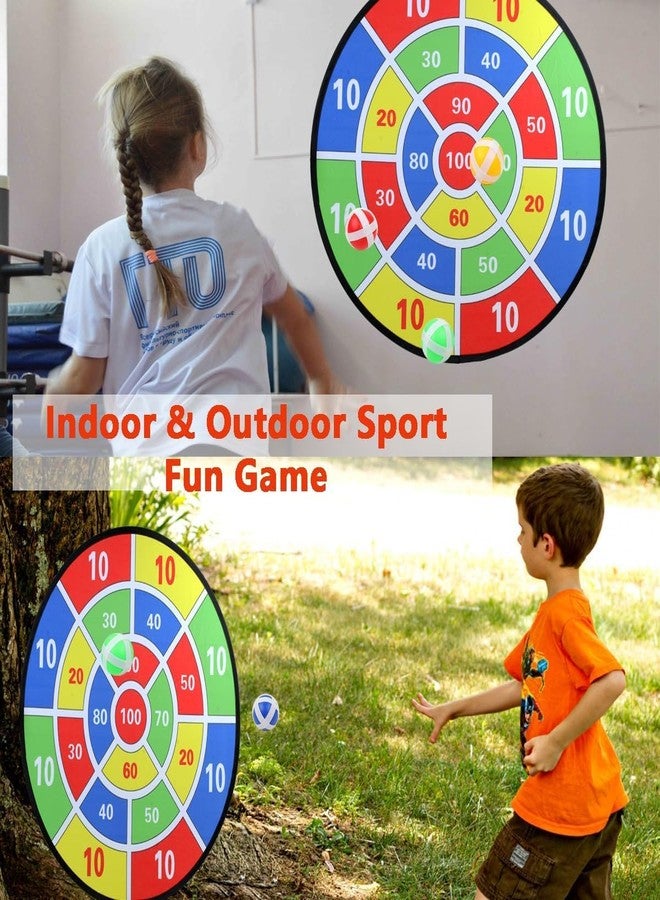 ABTRIX WITH AB 29" Large Dart Board for Kids with 12 Sticky Balls - Safe Indoor/Outdoor Fun Party Game Toys - Educational Birthday Gifts for 3 4 5 6 7 8 9 10 11 12 Year Old Boys & Girls - Image 5