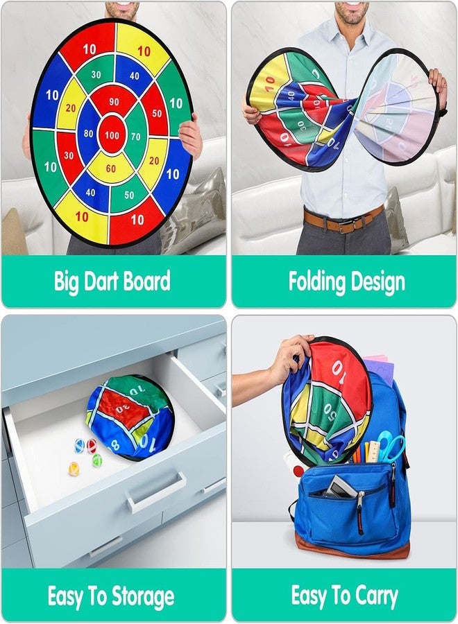 ABTRIX WITH AB 29" Large Dart Board for Kids with 12 Sticky Balls - Safe Indoor/Outdoor Fun Party Game Toys - Educational Birthday Gifts for 3 4 5 6 7 8 9 10 11 12 Year Old Boys & Girls - Image 3