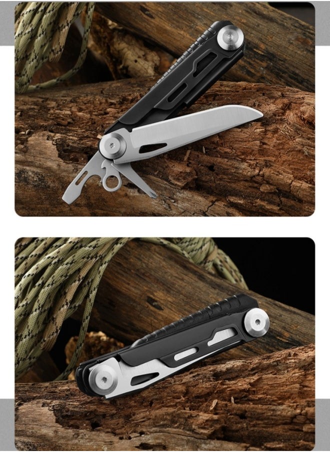 Browning - Stainless Steel Multifunctional Folding Knife Flint Bar Outdoor Survival Knife Portable EDC Tool - Image 1
