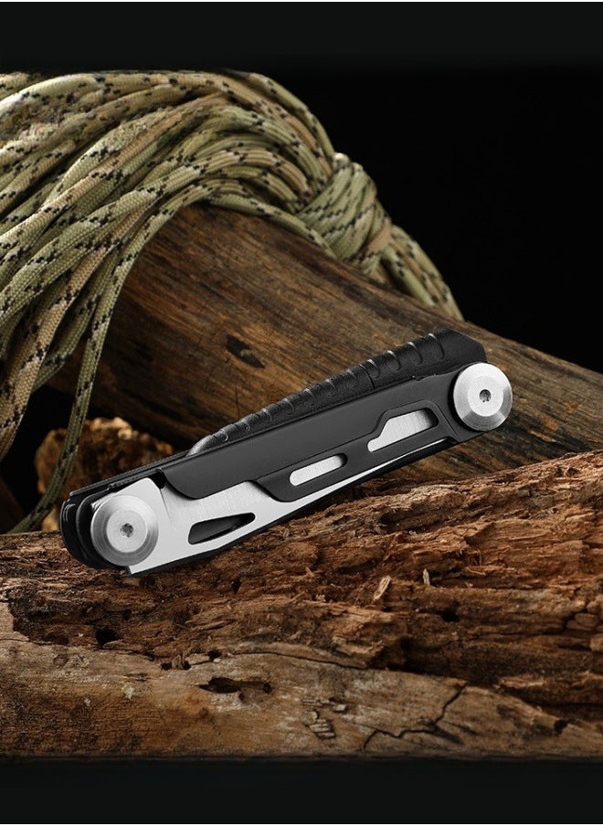 Browning - Stainless Steel Multifunctional Folding Knife Flint Bar Outdoor Survival Knife Portable EDC Tool - Image 1