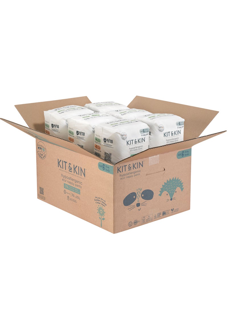 Kit & Kin Eco Pull Up Diapers Size 6 XL 6 x 18 Diapers - Image 1