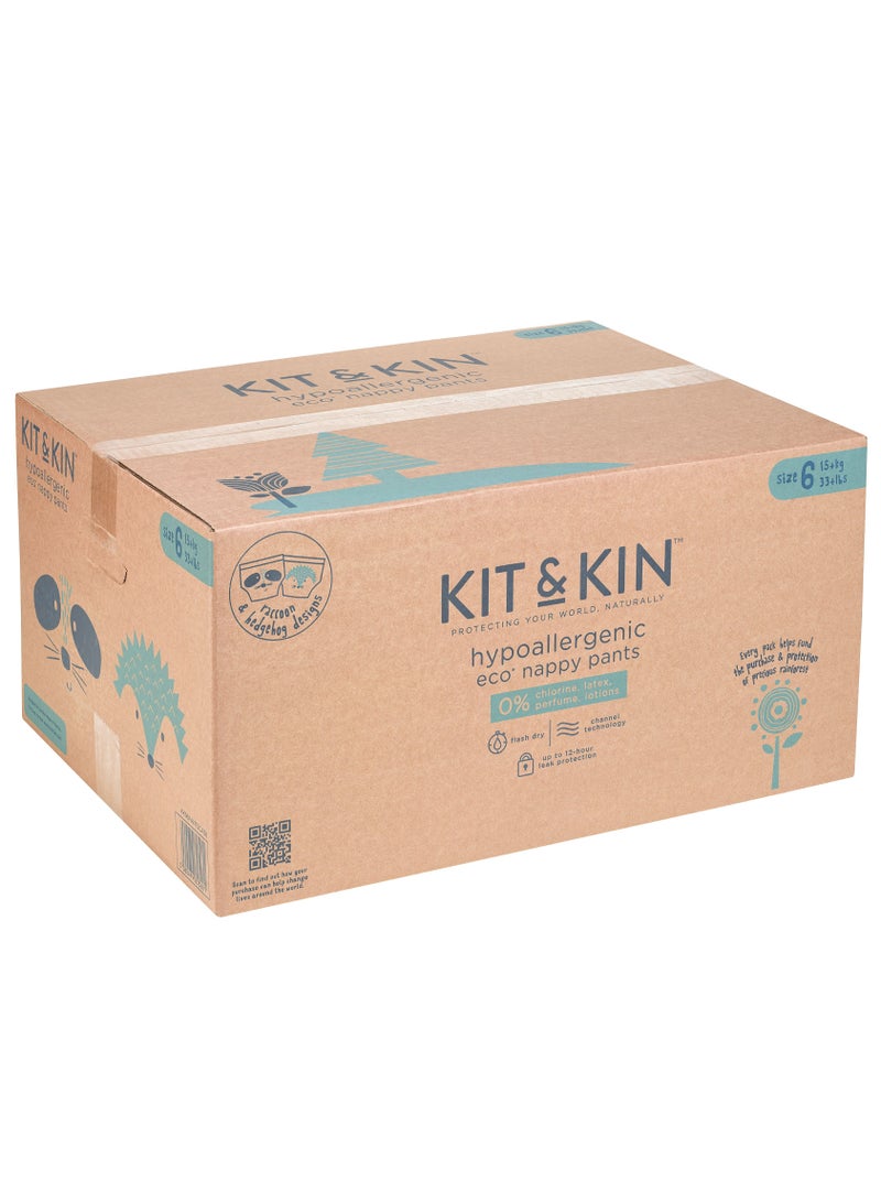 Kit & Kin Eco Pull Up Diapers Size 6 XL 6 x 18 Diapers - Image 2