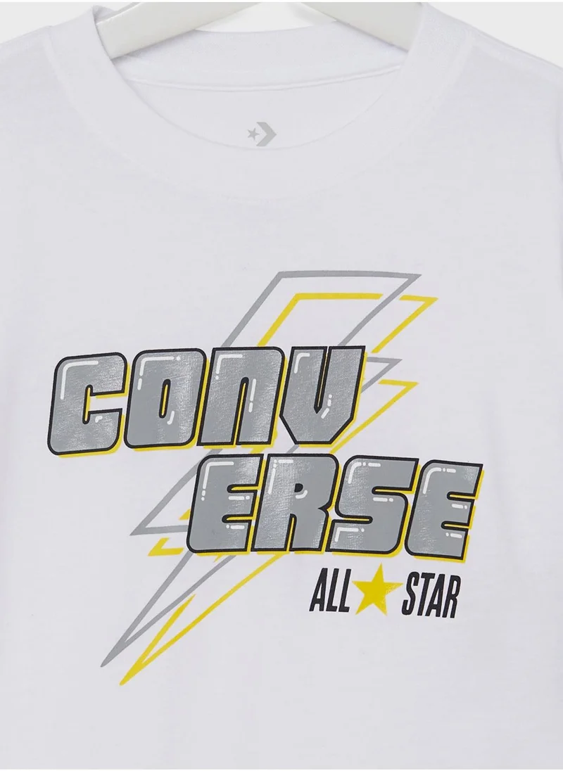 كونفرس Kids Lightning Bolt T-Shirt