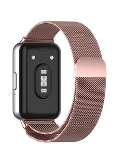 Generic Replacement Band for Samsung Galaxy Fit 3 , Stainless Steel Magnetic Strap, Milanese Loop Watch Band, Quick Release Replacement Sport Band (Pink)  - Image 2