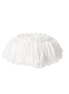 1PC Microfiber Replacement Mop Head Spin Mop Head Replacement 1-Pack, Microfiber Refill Heads Universal for 360 Spin Magic Mopping, Round Shape Standard Size White