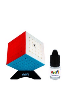 Cubelelo Drift 6x6 with Cube Lubricant and Stand Combo | High-Performance Speed Cube | Smooth Turning & Durable | Ideal for All Ages | Perfect for Training & Competitive Cubing
