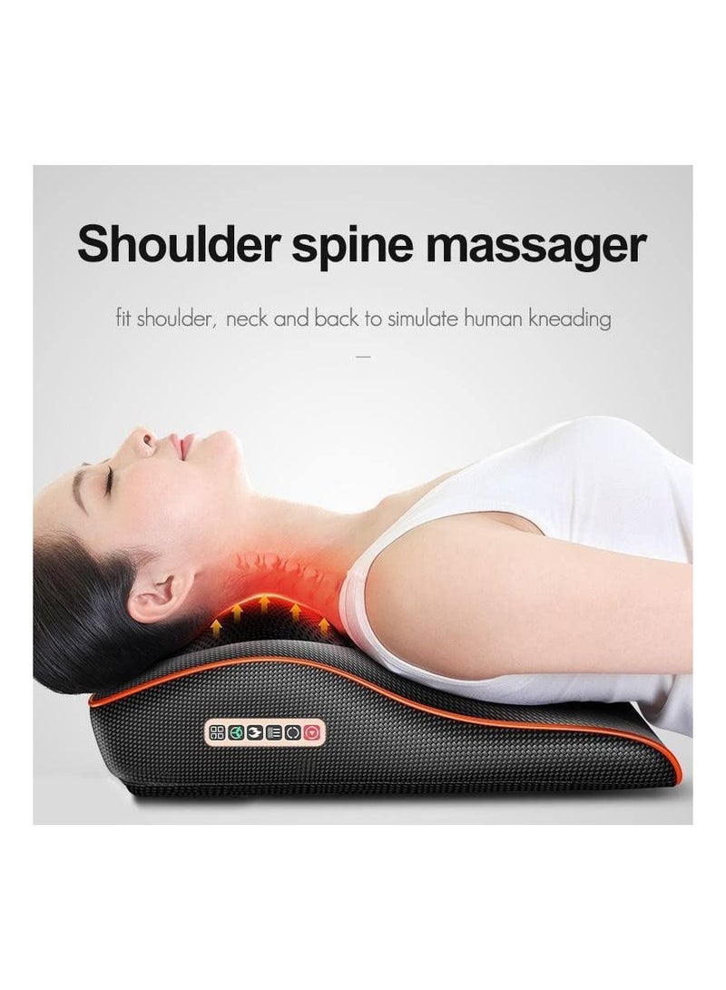 Generic Shaitsu Cervical Spine Pillow Massager Neck Waist Shoulder Lumbar Back Body Car Cushion  - Image 4
