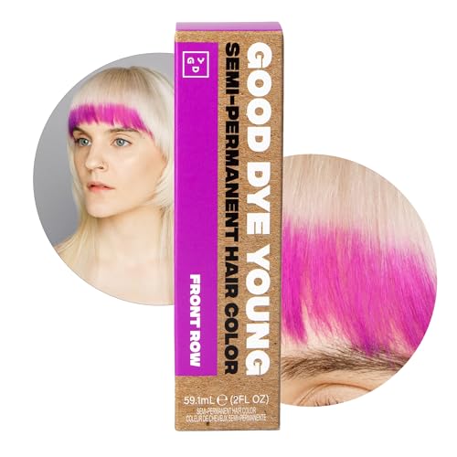 Good Dye Young SemiPermanent Hair Color Front Row Purple UV Protective Temporary Tint Lasts 1524 Washes Conditioning PPDFree Vegan Hair Coloring - Image 2