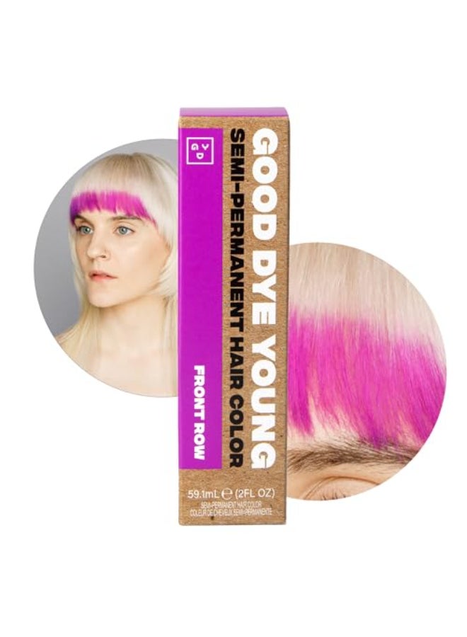 Good Dye Young SemiPermanent Hair Color Front Row Purple UV Protective Temporary Tint Lasts 1524 Washes Conditioning PPDFree Vegan Hair Coloring - Image 1