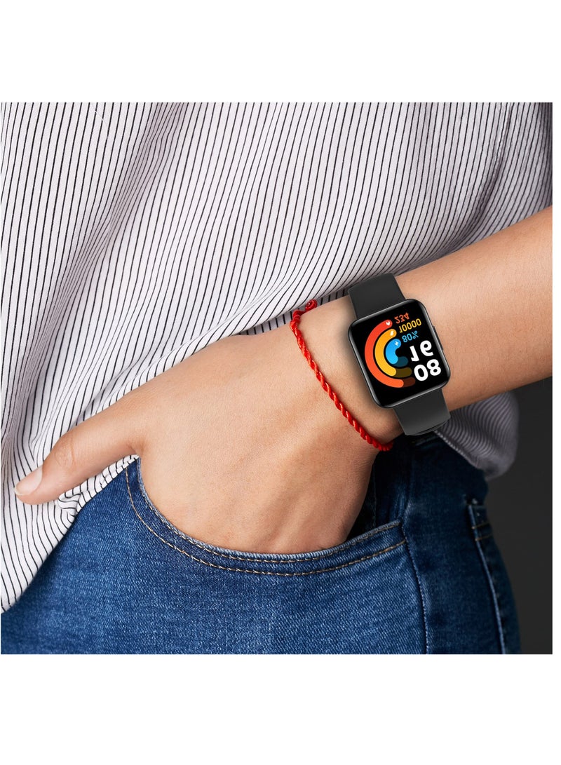 4 Pack Straps Compatible with Redmi Watch 1 Lite/Redmi Watch 1/Xiaomi Mi Watch Lite 1 Strap, Soft Silicone Sport Replacement Wristband Colourful Band