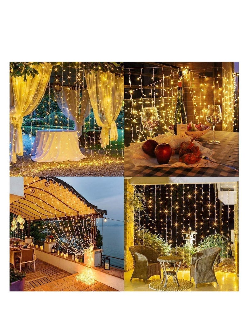 ستارة ليد يو اس بي  8 أوضاع للتحكم عن بعد للديكور الداخلي والخارجي اضاءه اصفر - Image 4