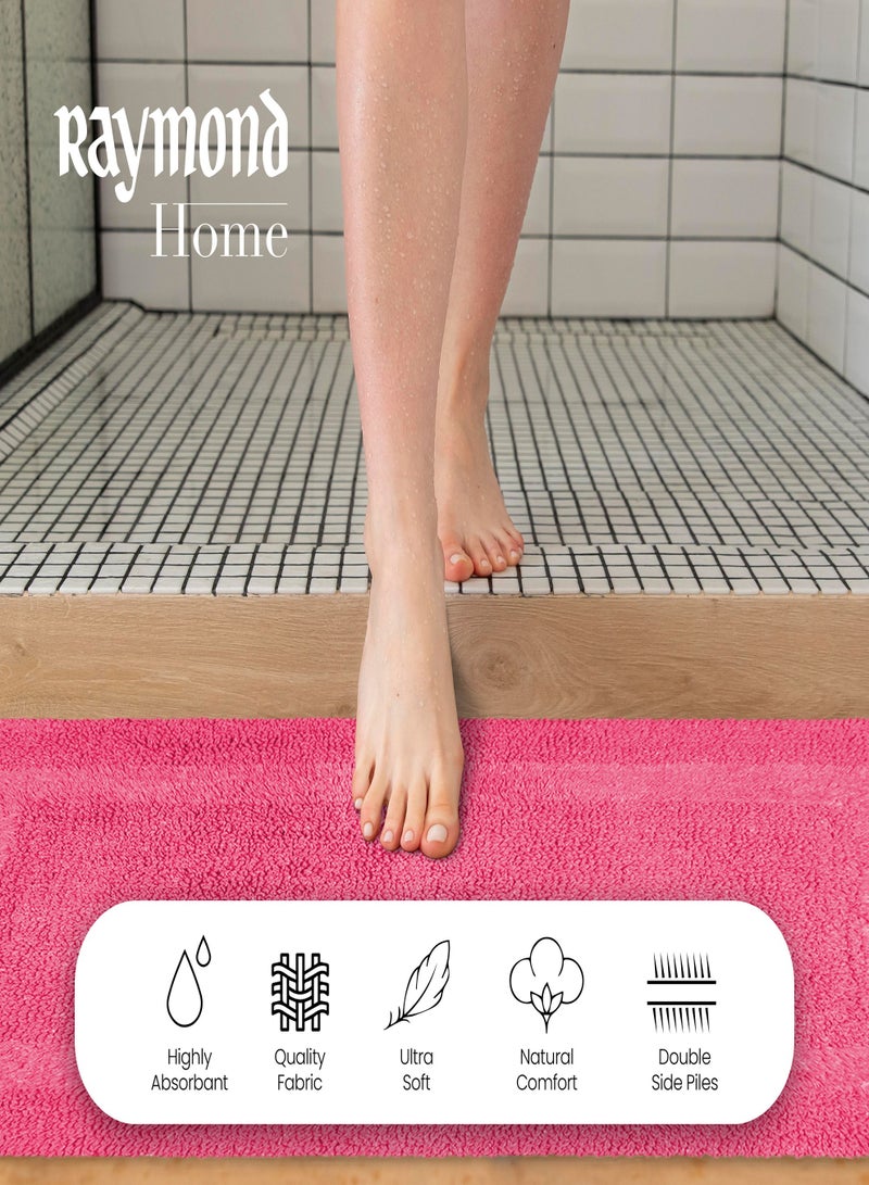 Raymond Home  Bath Mat - Luxurious, Ultra-Absorbent Bathroom Mat with Non-Slip Backing Color Plum - (50 * 80 CM) - Image 5