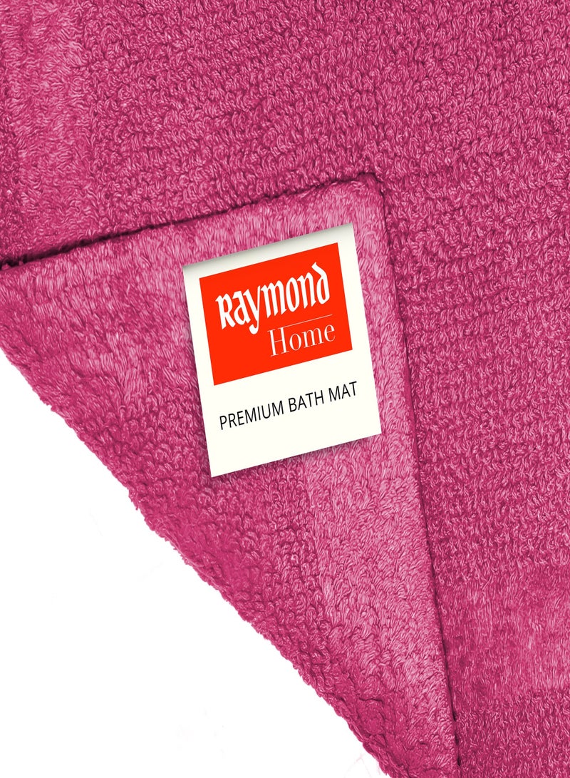 Raymond Home  Bath Mat - Luxurious, Ultra-Absorbent Bathroom Mat with Non-Slip Backing Color Plum - (50 * 80 CM) - Image 2