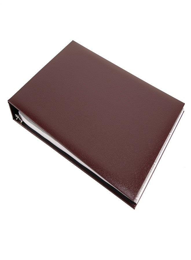 CAROUSELCHECKS Burgundy Business 7 Ring Binder - Image 1