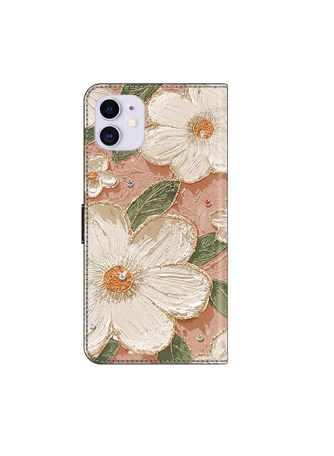 S-TOP Case For iPhone 11 Fresh Painted Leather Phone Case - Image 3